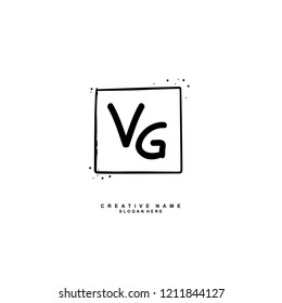 V G VG Initial abstract logo concept vector