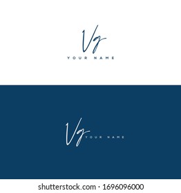  V G VG Initial letter handwriting and signature logo.	
