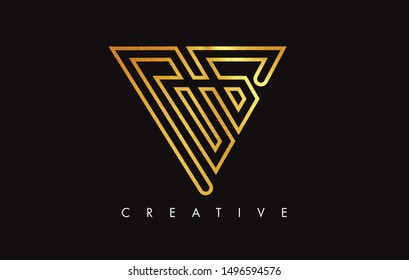 V Golden Letter Modern Trendy Design Logo. Letter V Gold Icon Logo with Monogram Vector Illustration.