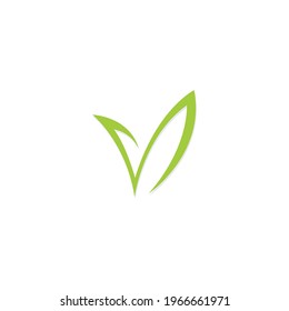 V Grass Logo
simple and clean design