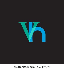V H joint logo design vector template 