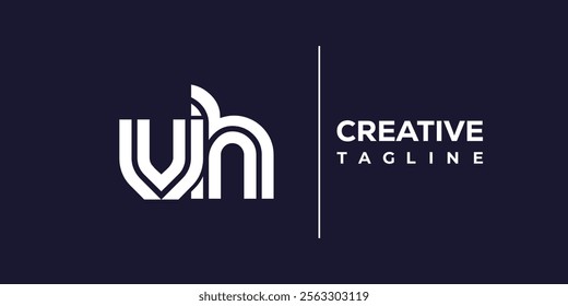 V and H logo design. VH abstract Letters Logo Monogram. This logo design is the process of creating a visual symbol that represents a brand, company, or individual.