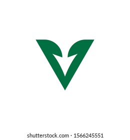 V icon Vector Illustration design Logo template