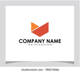 V initial icon letter logo design vector eps 10