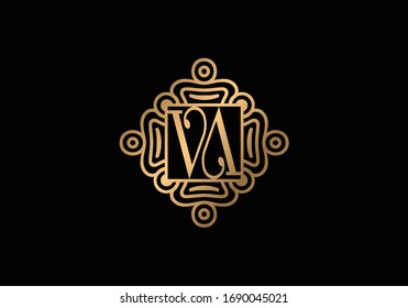 V Eine Vorlage für die Design-Vektorillustration des Logos im Anfangsbuchstaben, grafisches Alphabet-Symbol für die Unternehmensidentität
