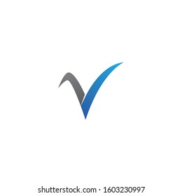 V initial Logo business vector  design
