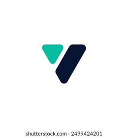 V Initial Simple Logo Design. V Icon Vector