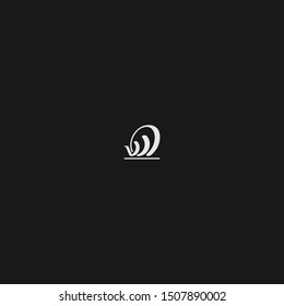 V initial or snail look alike logo vector template icon
