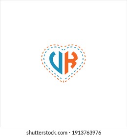 V K letter logo vector design. vk monogram