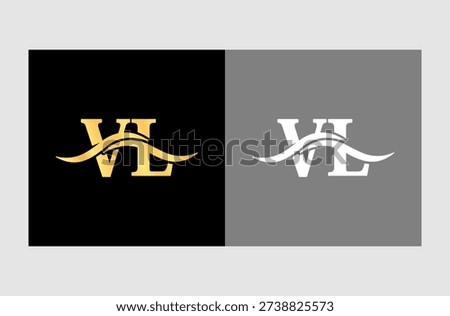 V L Classic Logo Design with Timeless Theme for Trusted Business Names and Proven Performance. Isolated on white background.