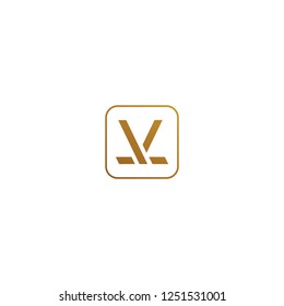 V L MONOGRAM INITIAL VECTOR 