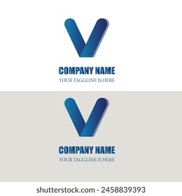 V latter logo design vector illustration eps 10 for your company 
