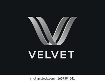 V Letter 3D  Monogram  Logo 