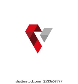 V Letter Abstract Logo Design