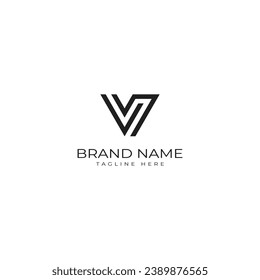 V Letter Abstract Logo template