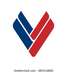 V letter abstract logo for your business or brand