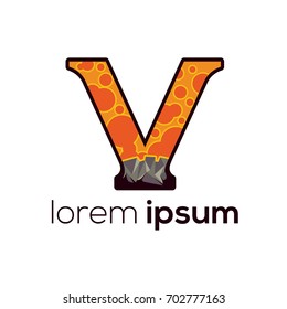 V Letter Abstract Vector Logo Design Template. Creative Typographic Concept Icon