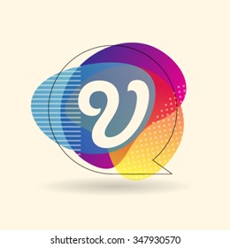 V Letter Alphabet Logo Icon Design Template Element. Vector Color Sign Easy Editable for Your Design