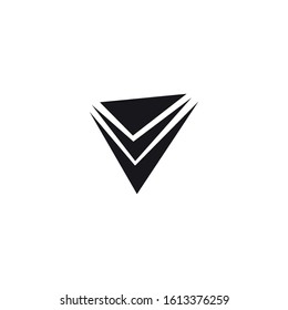 v letter brand logo vector