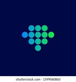 v letter business logo vector