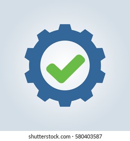 V letter or check mark
