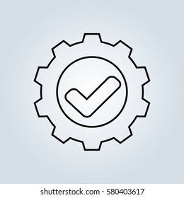 V letter or check mark