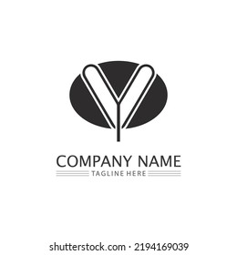 V Letter and checklist  Logo Template vector icon illustration