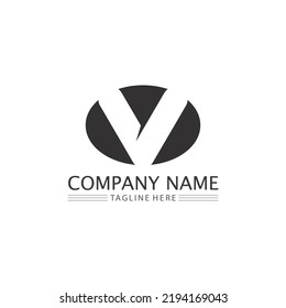 V Buchstabe und Checkliste Logo Vorlage Vektorsymbol