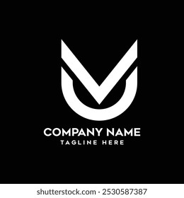 V letter company brand identity design