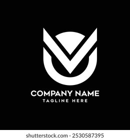 V letter company brand identity design