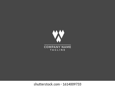 V letter icon abstract logo design vector editable file in white and grey color.