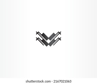 V letter icon concept logo design template