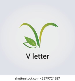 V Letter Icon Design Single Isolated Logo Design Brand Corporate Identity Various Colors Editable Template Vector Monogram Emblem Illustration Branding on Light Gradient Background