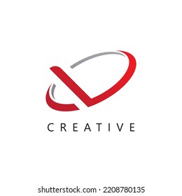 V letter icon design template element