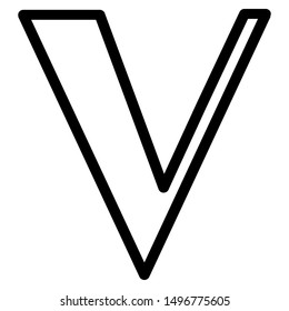 V letter icon design vector template