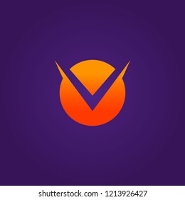 V letter icon logo vector design