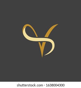 V Letter icon Template vector illustration design