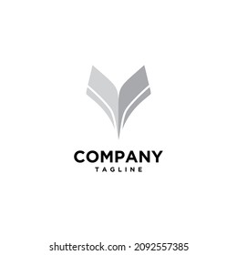 Logo, inspiriert vom Buchstaben V und kombiniert mit Wigs