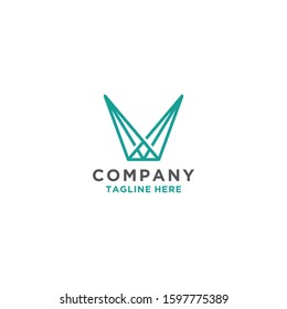 V letter initial vector logo concept.