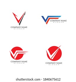 V Letter Lightning Logo Template vector icon illustration design