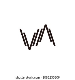 v a letter logo