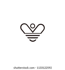 v letter logo