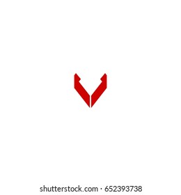 v letter logo