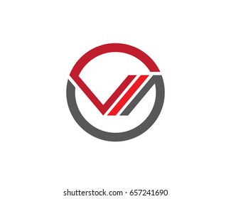 V letter logo