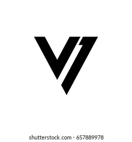 v letter logo