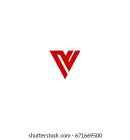 v letter logo