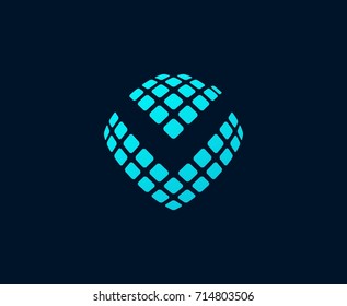 V letter logo