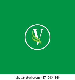 V letter logo abstract design