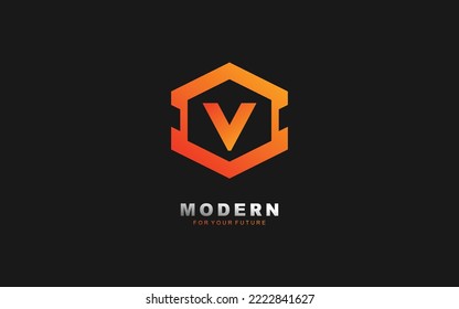 V letter logo abstract for identity company. Alphabet template vector illustration for your brand.