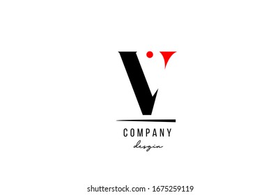 V letter logo alphabet design icon for company and business